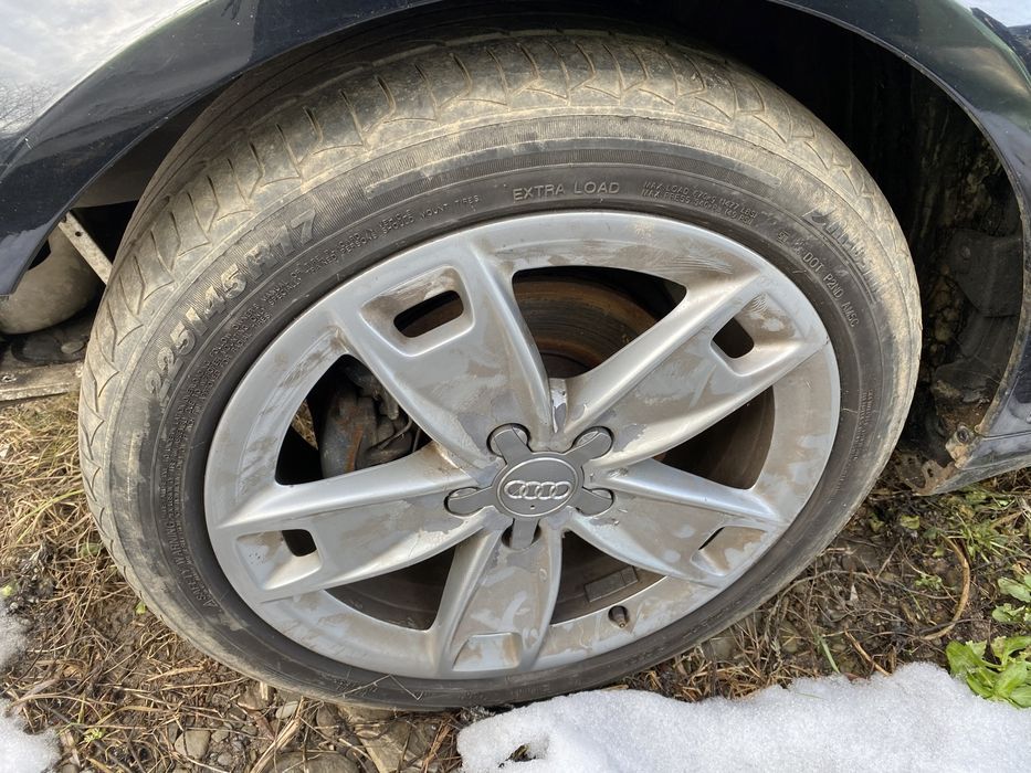 Jante audi 5x112 R17 cu cauciucuri  originale