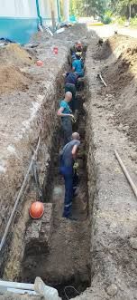 Траншея козамиз трубасини ташаймиз