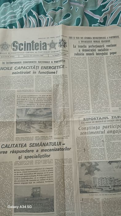 Ziarul Scânteia 1987