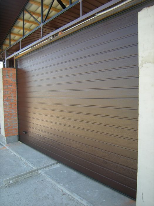 Ворота алютех s гофр фото Ворота алютех s гофр фото