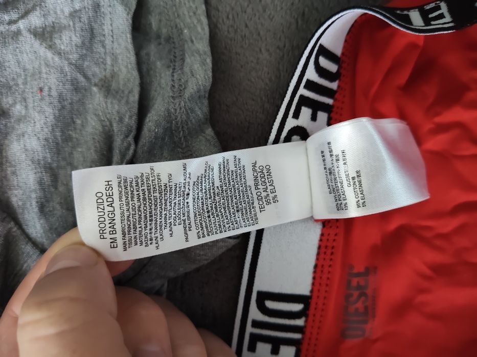 Diesel set 3 boxeri bărbați rosu-gri-negru mărimea M noi originali