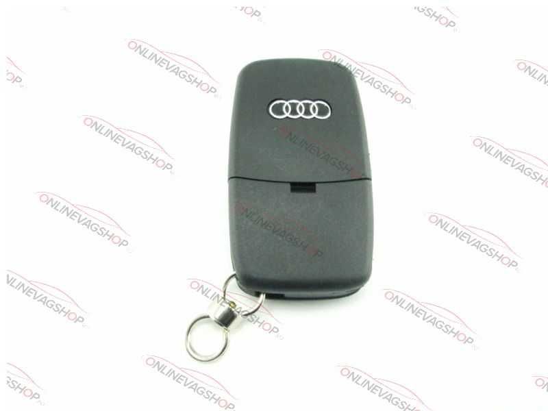 Carcasa cheie Audi 3 butoane briceag cu 2 baterii CR1616