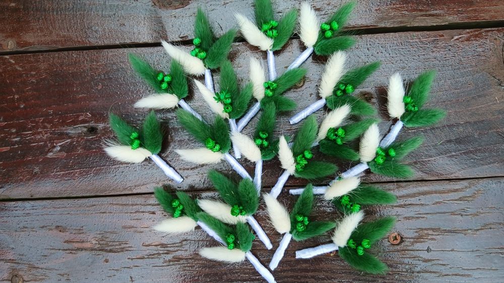 Cocarde / brățări din flori uscate si criogenate