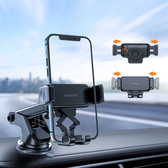 Suport telefon auto Joyroom, negru (JR-ZS283)