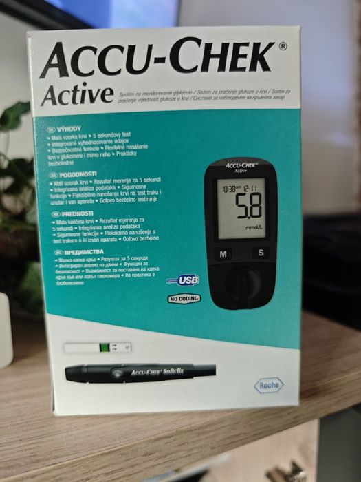 Глюкомер Accu Chek Active пълен комплект