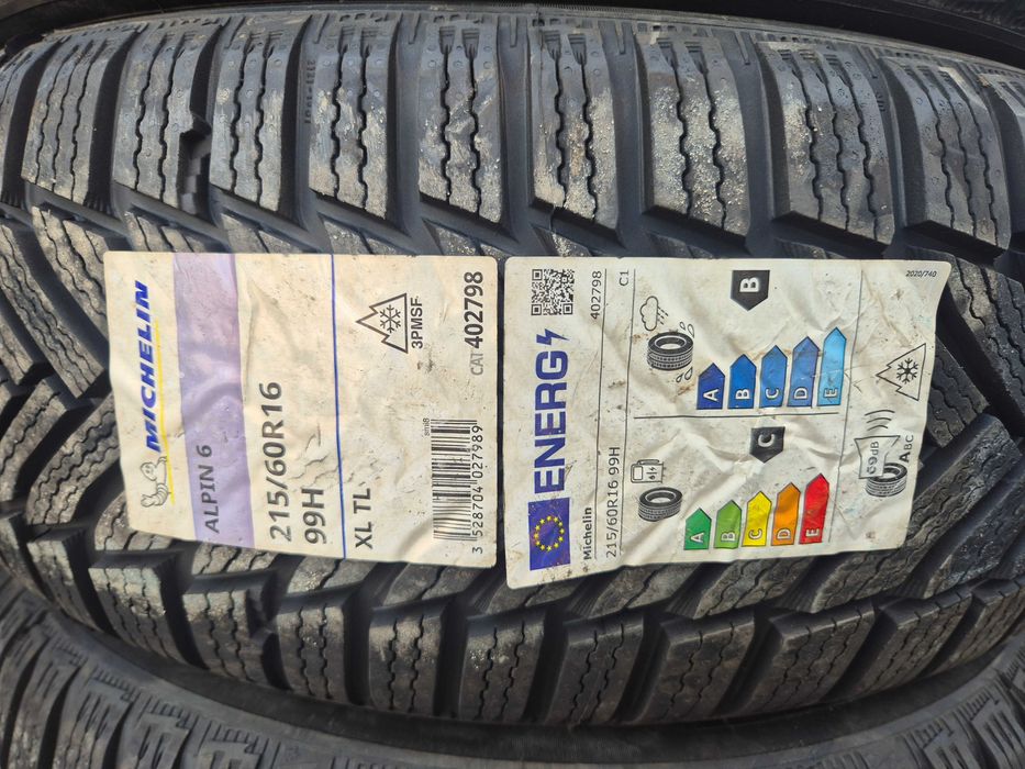 4 Anvelope M+S IARNA - 215/60/16 - Michelin ALPIN 6 - NOU - DOT 2021 !
