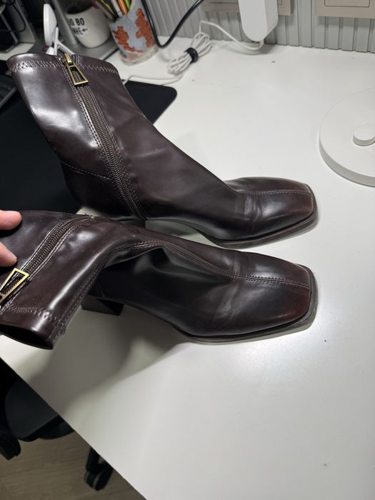 Сапоги весенние кожа