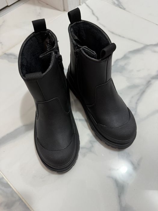 Кожени черни боти H&M