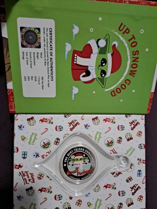 Редки сребърни монети от 1 унция - Рик и Морти и Мандалориан