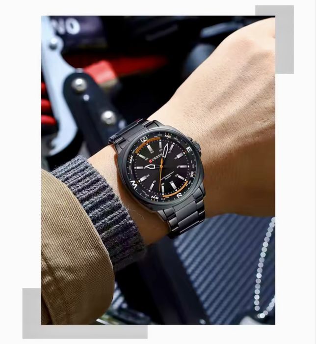 Мъжки класически, модерни и стилни кварцови часовници с кожена кайшка!