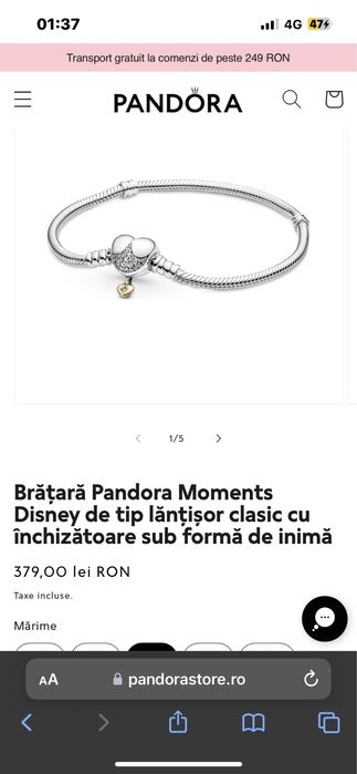 Bratara Pandora.