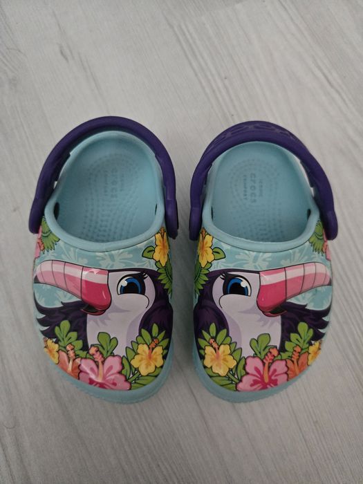 Детски Crocs чехли/сандалки светещи, размер 20-21