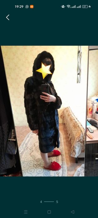 Норковая шуба б/у