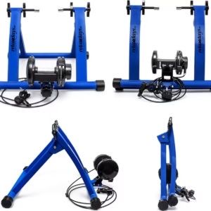 Relaxdays Вътрешен велотренажор, 6 предавки, за 26-28″ колела