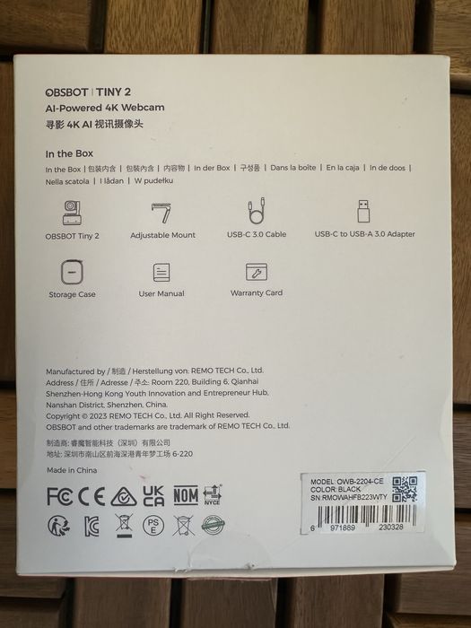 Camera web OBSBOT Tiny 2 + telecomanda
