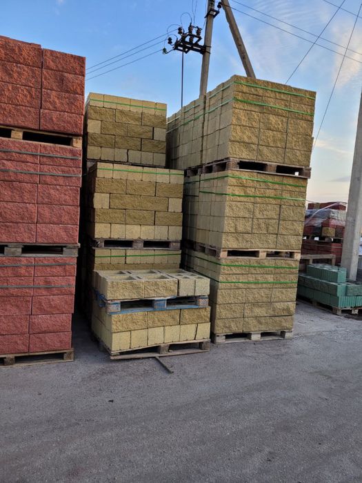 Рваные сплитерные блоки тумбы крышки стеновые для забора