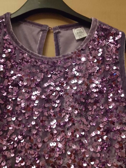 Rochiță mov cu paiete 5-8 ani