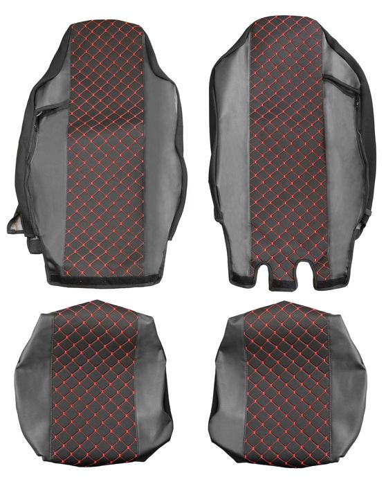 Тапицерия подходяща за МАН ТГХ / MAN TGX, след 2017г, Черно+бежово