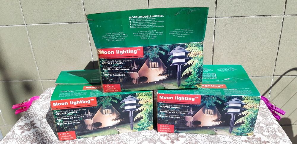 3 seturi de lumini de gradina