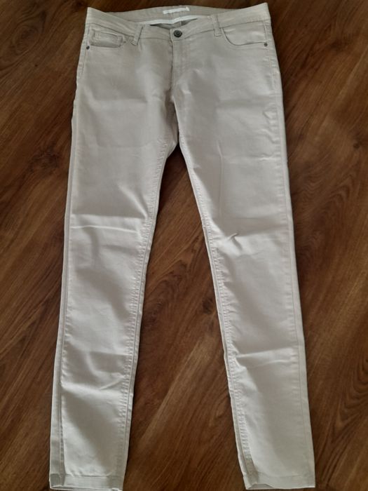 Джинсы бежевая трубка