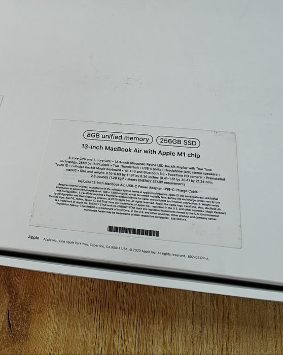 MacBook Air M1 | Макбук М1 | ОЗУ 8гб | 256гб | Экран повреждён