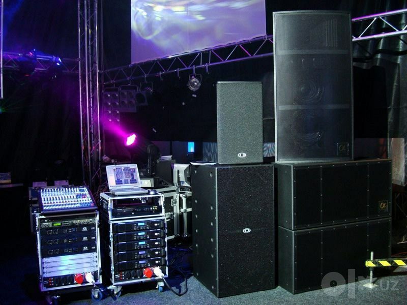 Акустика микшеры усилители Yamaha Behringer Dynacord для заведений.