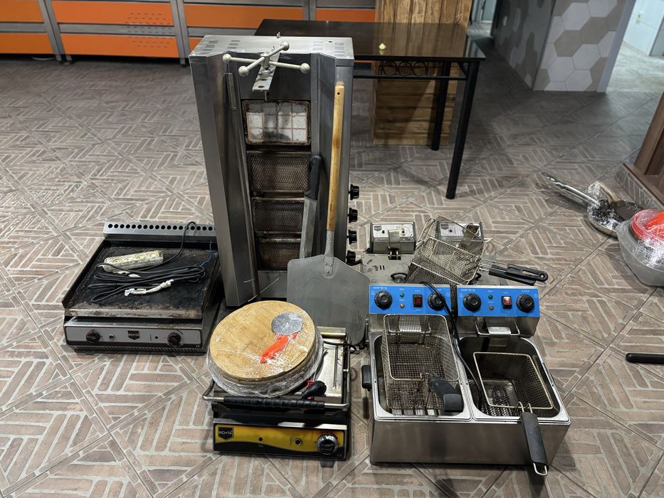 Продается кухоные оборудование и инвертарий б/у