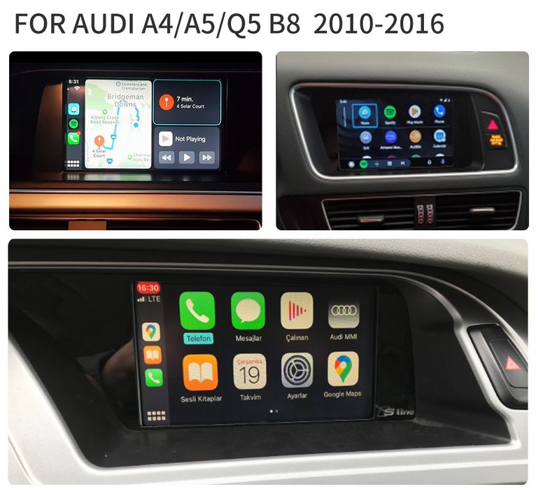 CarPlay si Android Auto Andream pentru Audi A3, A4, A5, A6, A7, A8, Q3
