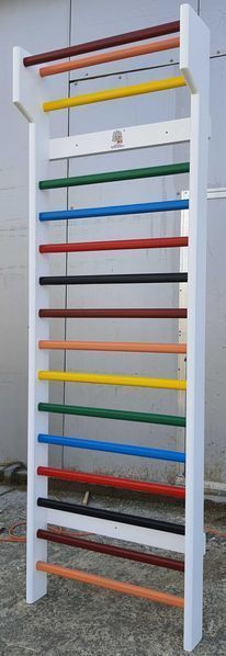 Spalier Gimnastica SCHROTH, 245x80 cm, Colorat, 16 Bare - M2.145LC