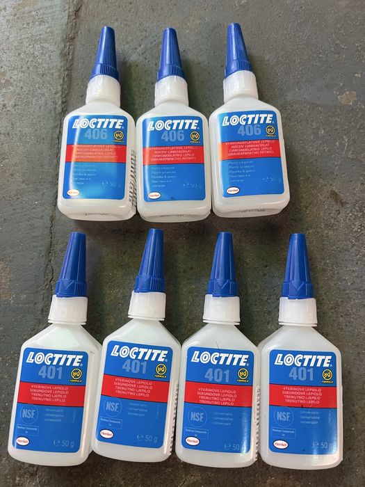 Vand adeziv cianoacrilat LOCTITE 401 si 406 de 50 grame