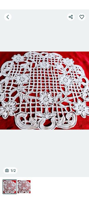 FAȚĂ DE MASĂ/ MILEU tradițional,împletit la mâna.Model deosebit