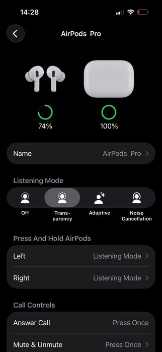 Слушалки Apple Airpods 2 Pro