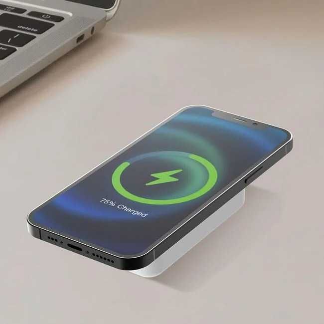 Powerbank Wireless cu Incarcare Magnetica 5000mAh 18.5Wh Fast Charge