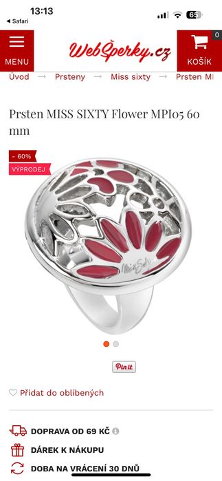 Комплект на Miss Sixty от стомана плюс подарък втори пръстен