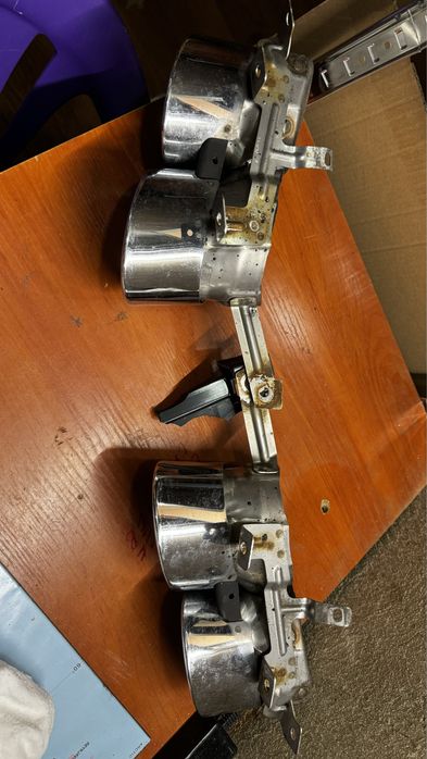 Оригинални Audi SQ8 хром накрайници стомана Active Sound генерация