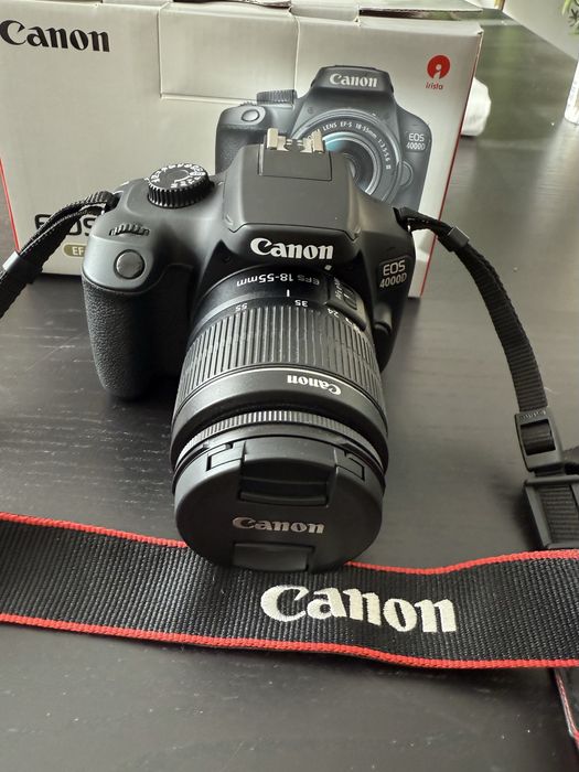 Camera D-SLR, Canon, EOS 4000D, 18 - 55 mm, 18 MP, Wi-Fi, Negru