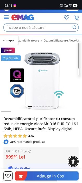 Dezumidificator Aleco