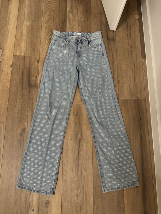 Дънки с камъчета Зара размер 36/С