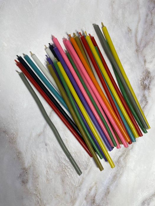 Свечи восковые тонкие