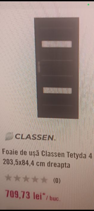 Uși de interior cu Toc 120-340 cm  zid Calasen goluri 70/80/90 cm
