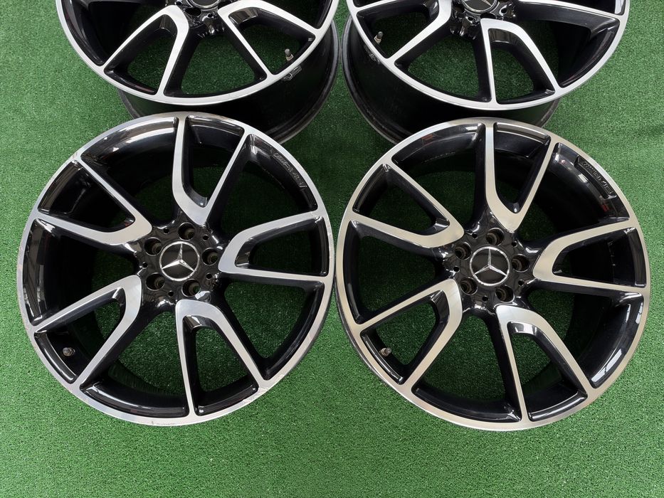 4бр. ОТЛИЧНИ 21” ОРИГИНАЛНИ *AMG* Спорт-Пакет Джанти 5х112 за -MERCEDES-BENZ GLC 43 AMG W253/C253/X253- *8.5J+9.5J, ET40+ET22*