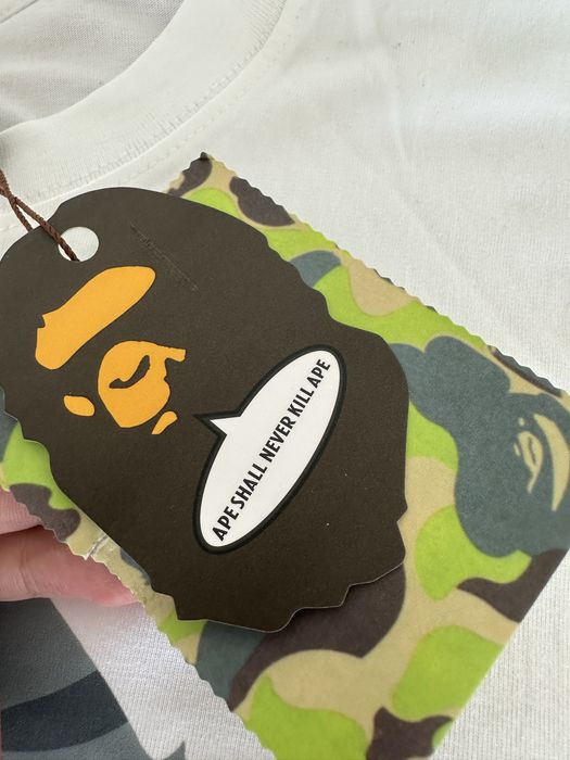 BAPE A Bathing Ape T-shirt Alb – Mărimea S – Nou cu etichetă