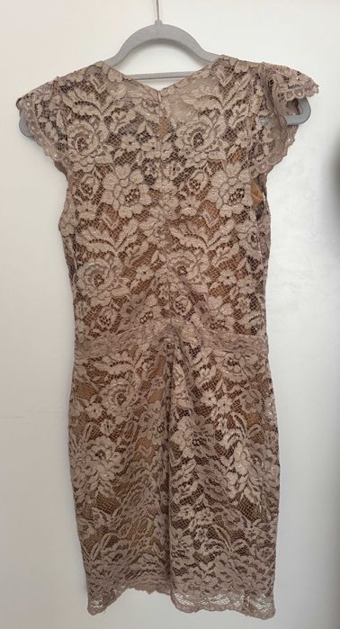 Рокля Beige Grey Lace | S размер | AVIN