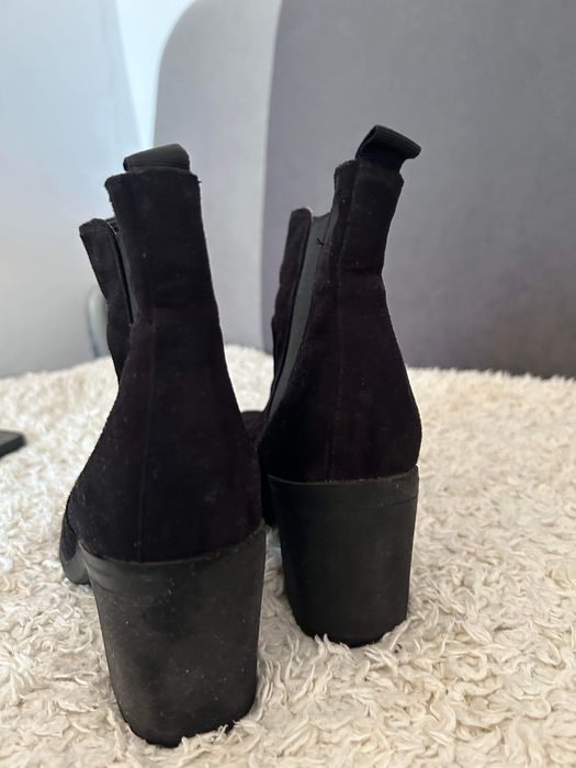 Botine negre de dama