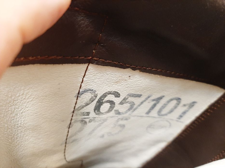 Bocanci piele, maro.