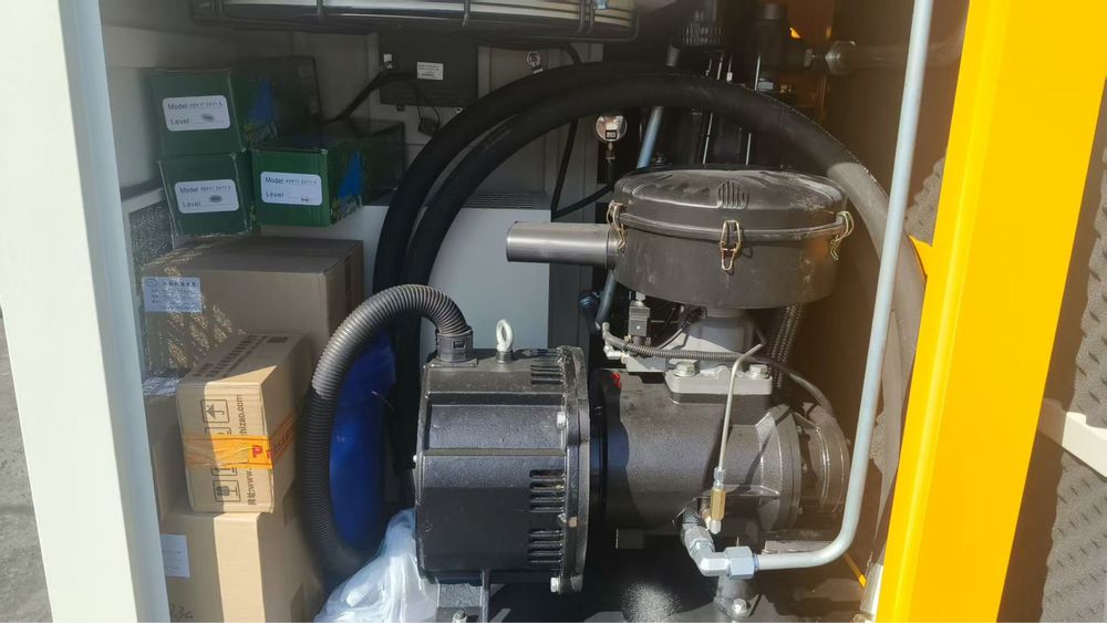 Винтовой компрессор с ресивером для лазер