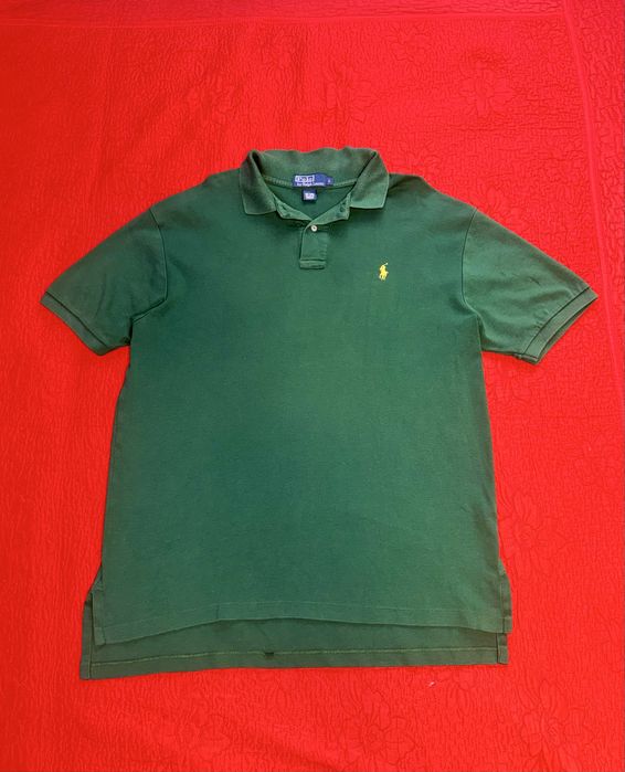 Polo Ralph Lauren Original Tricou Polo Verde Mărime L Custom Fit