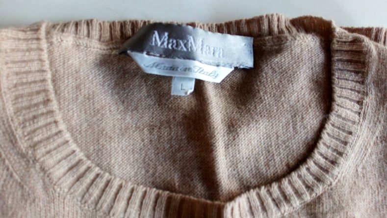 Комплект жилетка и блуза MaxMara, 100% фина вълна, размер L