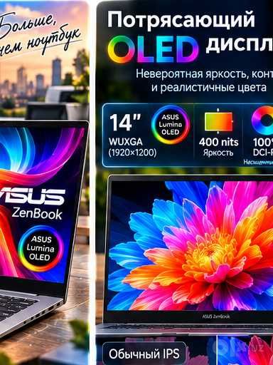 ASUS ZenBook UX3405CA 14 OLED Intel Ultra 5-225H DDR5 16GB ARC Silver