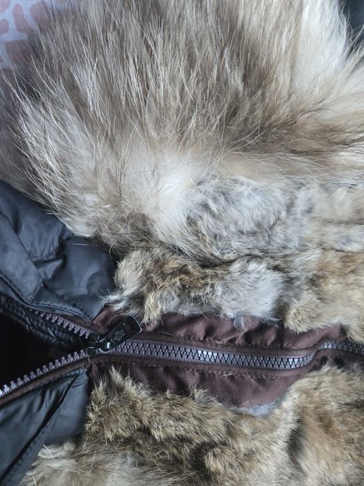 Дамско яке Moncler с естествен косъм